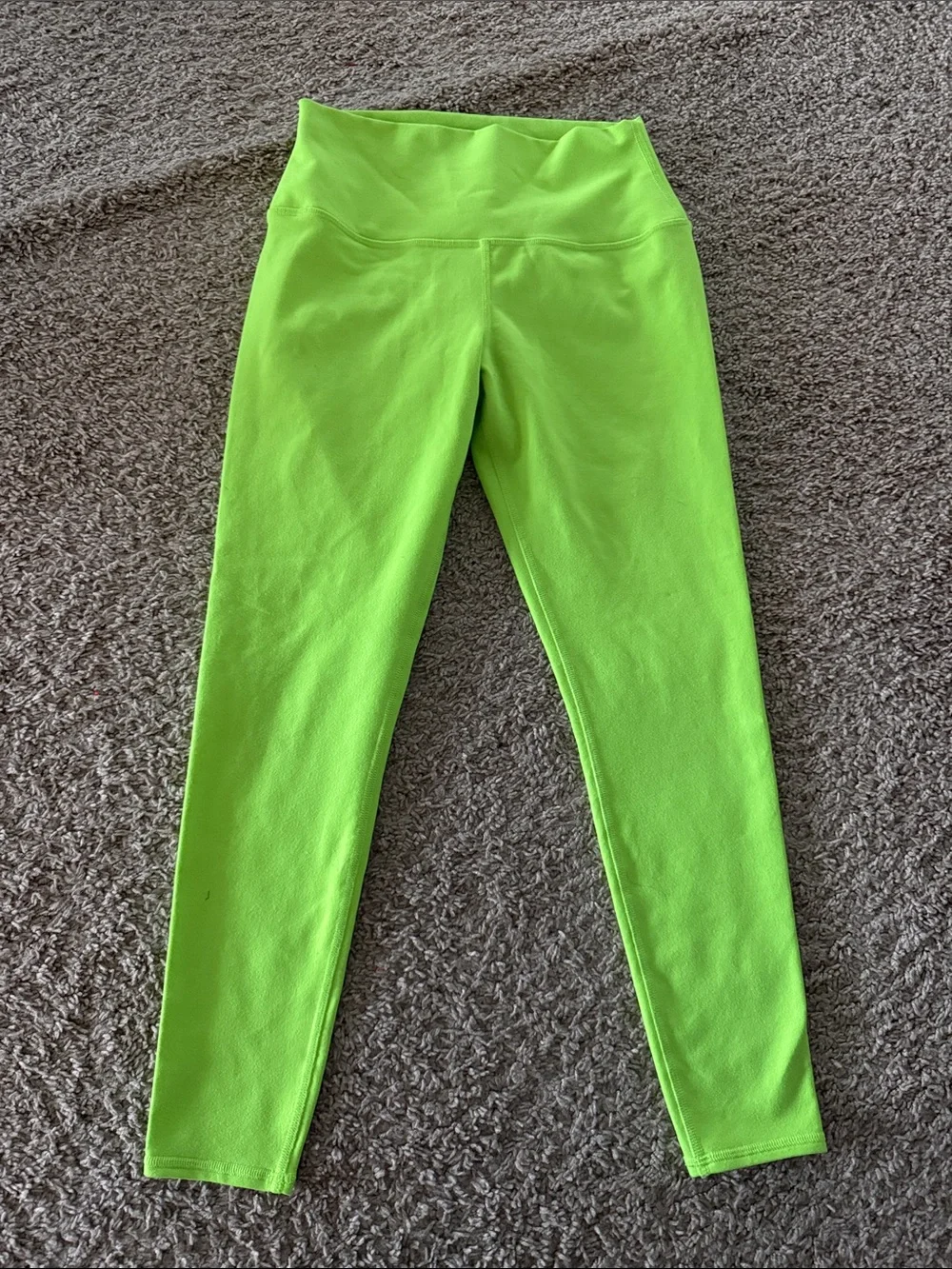 Woman’s 7/8' High-Waist Neon Green Active Leggings
